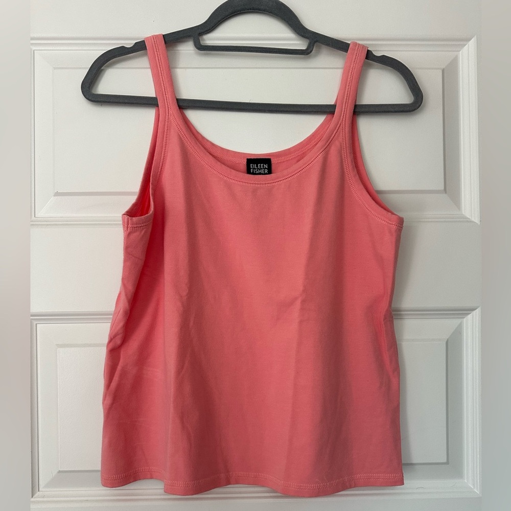 Coral Eileen Fisher cotton and Lycra tank size large